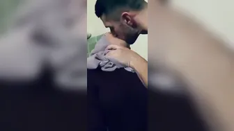 Horny hijab girl sucking big cock pleasure